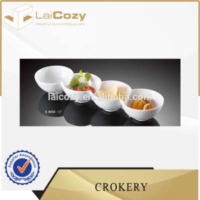 Hotel crockery/hotel restaurant sauce bowl /restaurant ceramic plates dishes